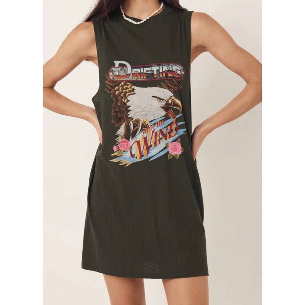 Spell NWT Wind Drifter Tank Dress Charcoal in Small - Picture 2 of 5